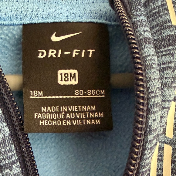 Nike toddler Navy and Light Blue matching Hoodie Set - Picture 3 of 3